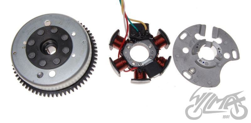 Zapalování kompletní do AM6 Minarelli - 66 zubů