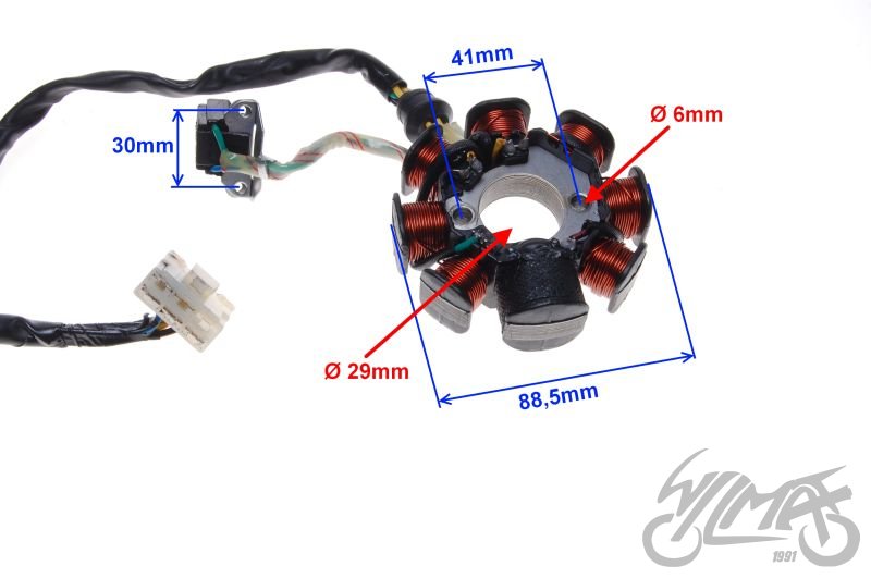 Stator zapalování motory typu 156FMI