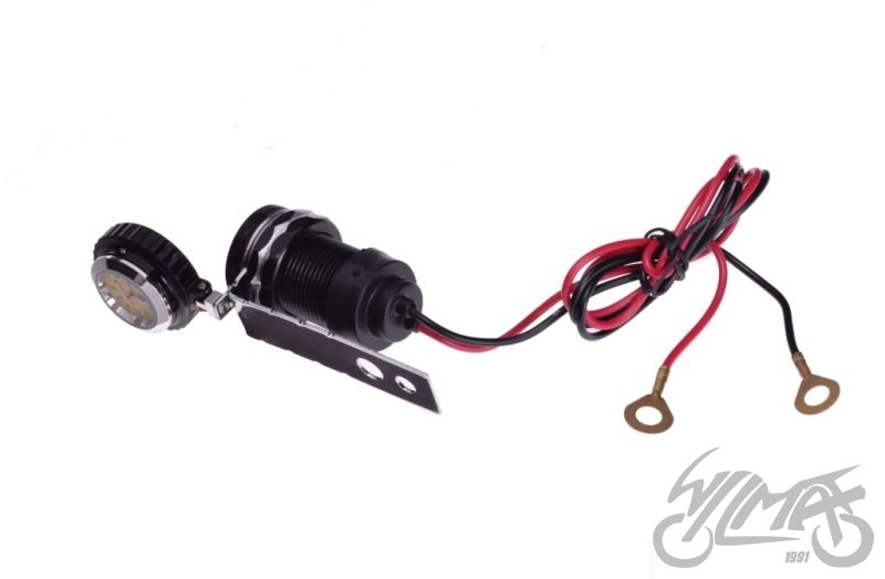 Motocyklová USB zásuvka s hodinami