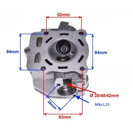 Hlava válce Shineray ATV 250 ST-9E 4T