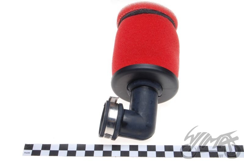 Vzduchový filtr 38mm zahnutý 90°