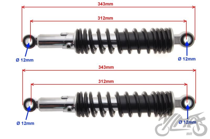 Tlumič pérování zadní Romet Zetka