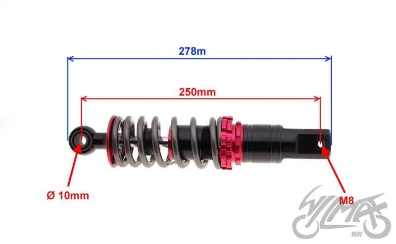 Tlumič pérování zadní - Yamaha Jog