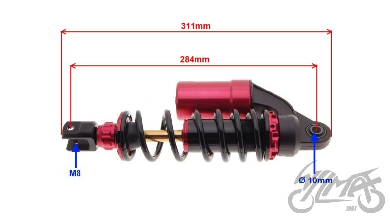 Tlumič pérování zadní - Yamaha BWS