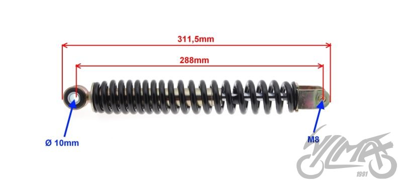 Tlumiče pérování zadní - univerzální 234kg