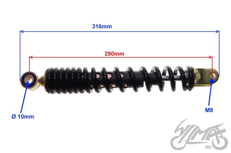 Tlumič pérování zadní - univerzální