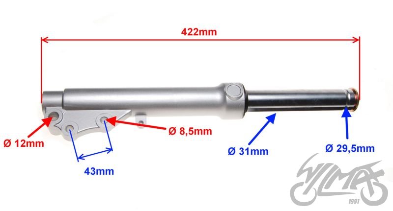 Levý přední tlumič - Keeway Matrix