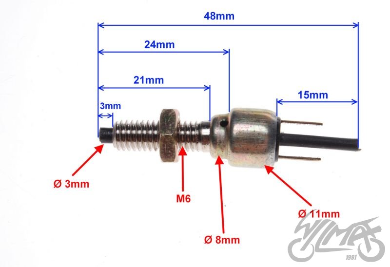 Spínač přední brzdy Simson S51, SR50 a MZ 150 ETZ