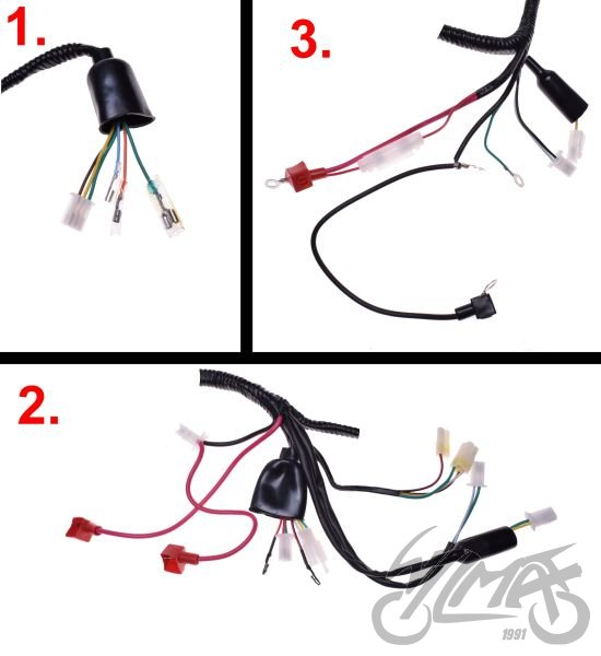 Elektroinstalace motocyklu Longjia Exactly 50