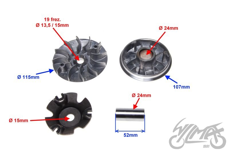 Variátor ATV 150 - kompletní