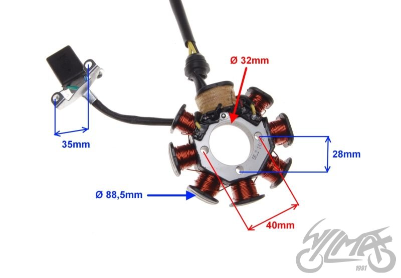 Stator zapalování Shineray XY150 - 17