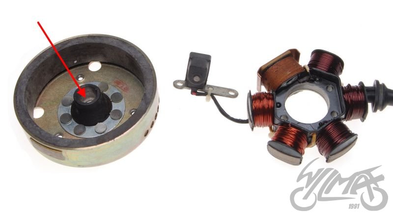 Zapalování kompletní do Piaggio 50 - viz popis