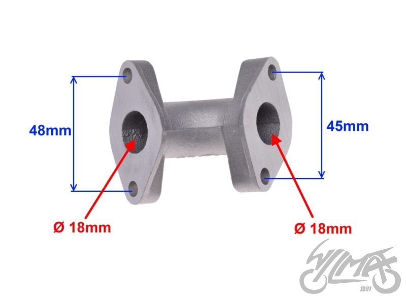 Koleno karburátoru Jawa Betka - TUNING