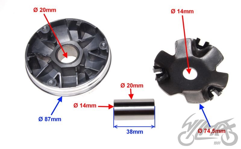 Variátor Honda Tact 50