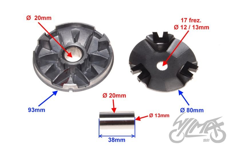 Variátor Yamaha Booster 50