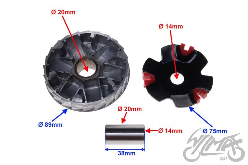 Variátor Honda Tact 50 - TUNING