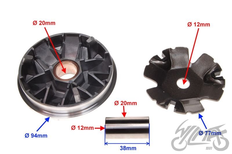 Variátor Peugeot Buxy 50 - TUNING