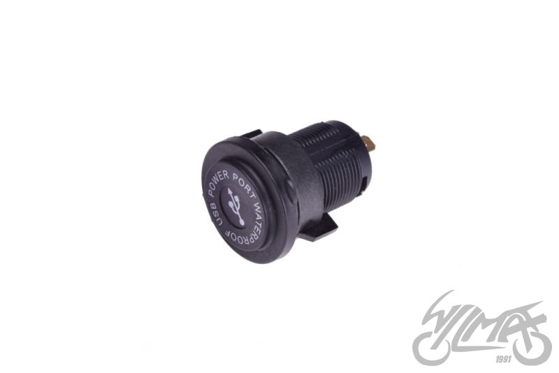 Motocyklová zásuvka s USB konektorem - DOUBLE