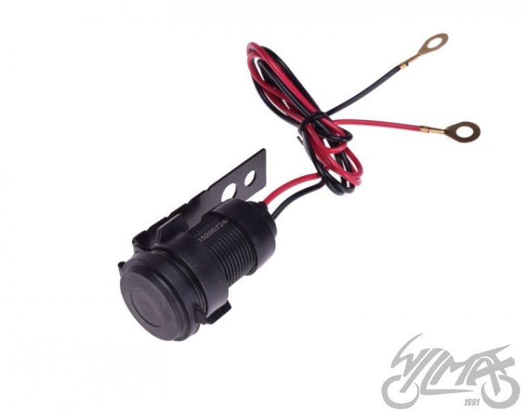 Motocyklová zásuvka s USB konektorem
