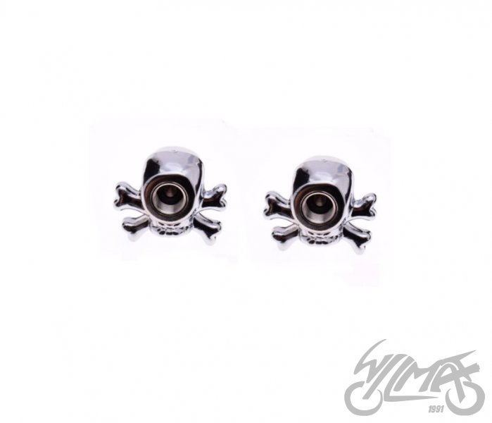 Čepičky ventilku - lebka