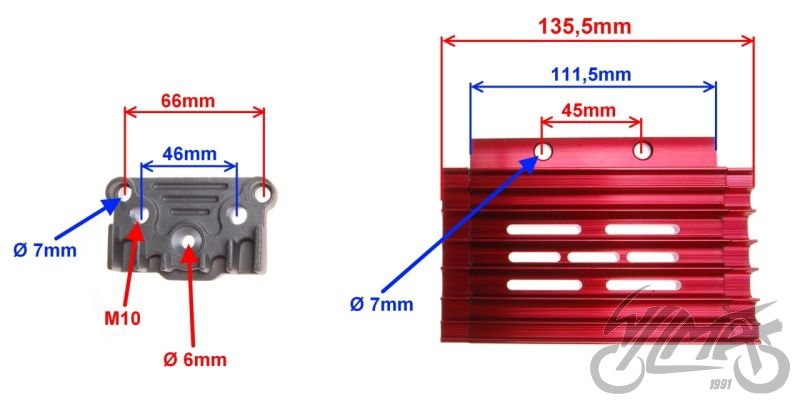 Chladič oleje Betka, Madass, ATV110, ATV125