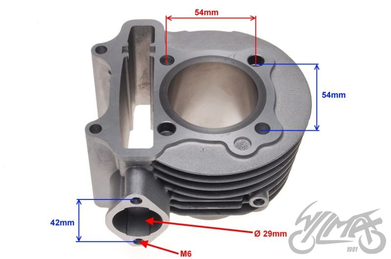 Válec motoru typu GY6 152FMI a 139QMB - 125cm3