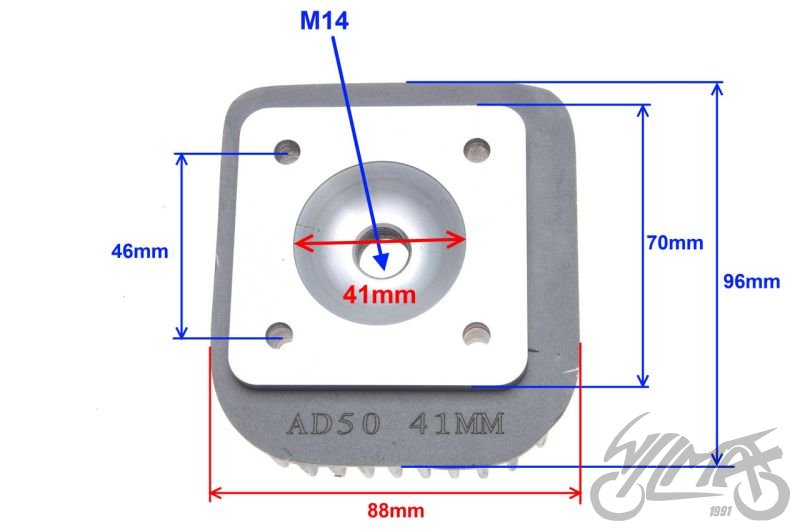 Hlava válce Suzuki Adress 50 a další