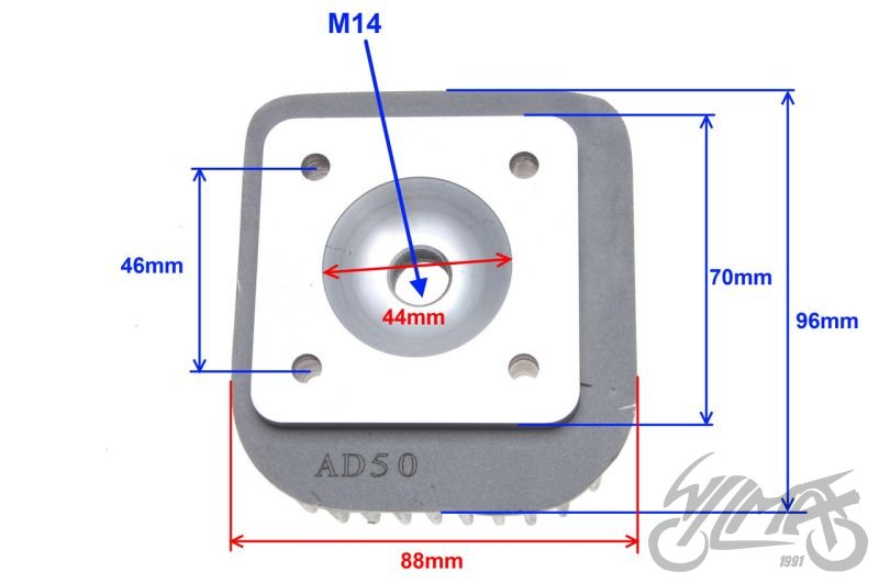 Hlava válce Suzuki Adress 50 a další