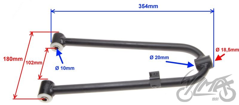 Pravé horní rameno ATV 150