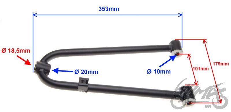 Pravé dolní rameno ATV 150
