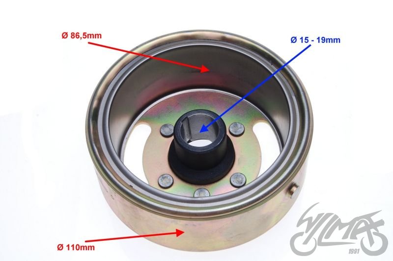 Rotor zapalování - čínský 4T motor typu Monkey 125