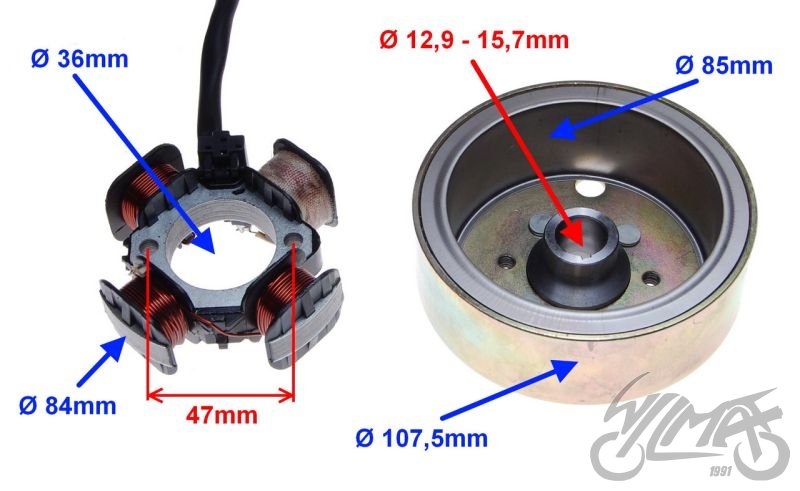 Zapalování kompletní do Suzuki TGB 50