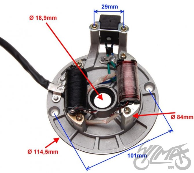 Stator zapalování ATV 125