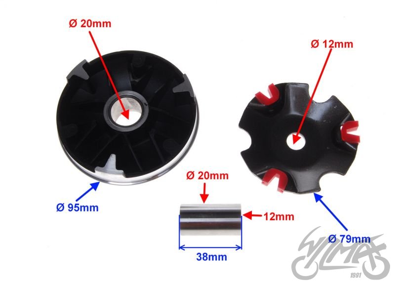 Variátor Honda Dio 50 - TUNING