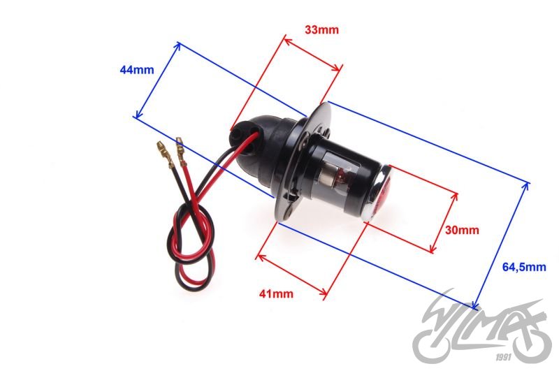 Univerzální zadní světlo na motocykl typ LUCAS