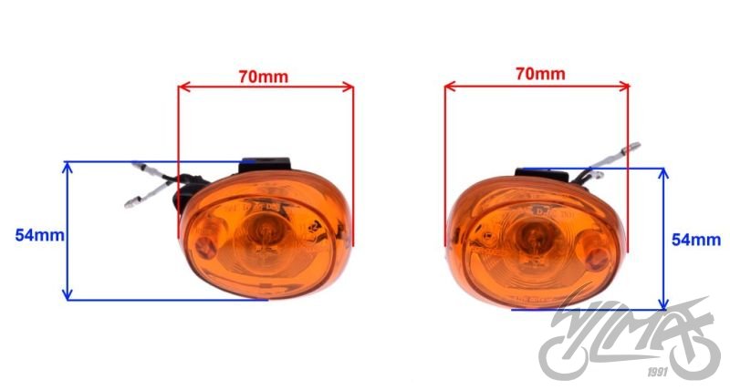 Sada blinkrů - halogenové s homologací