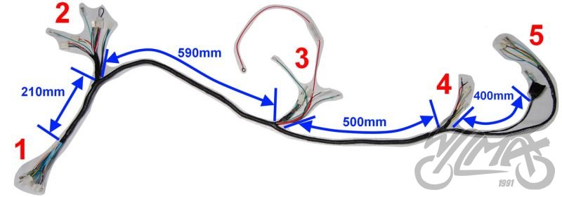 Elektroinstalace motocyklu Jonway Shotgun 50