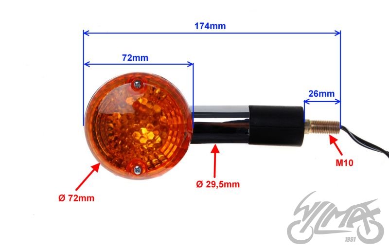 Blinkr, blikač SUZUKI VX800 GSX 1100G a 400F
