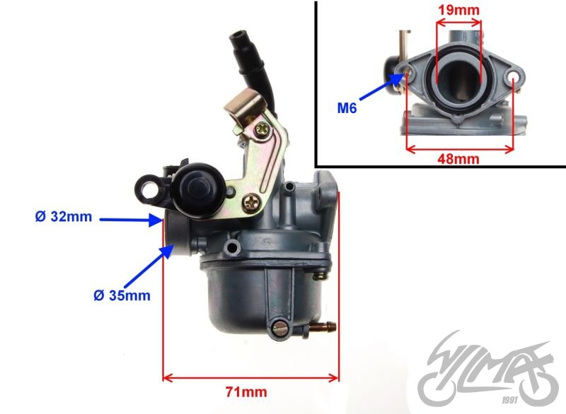 Karburátor PY-5 - difuzor 15mm