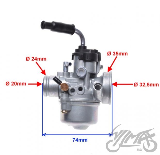Karburátor TYPHOON 50 - difuzor 16mm