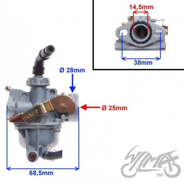 Karburátor Honda PC 50 4T - 15mm difuzor