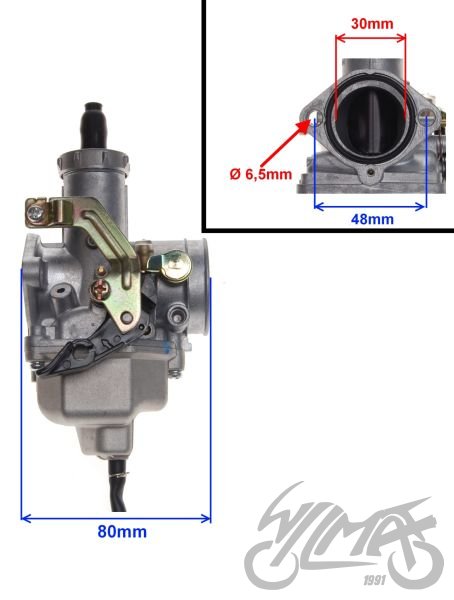 Karburátor čtyřkolky ATV 200 - difuzor 24mm