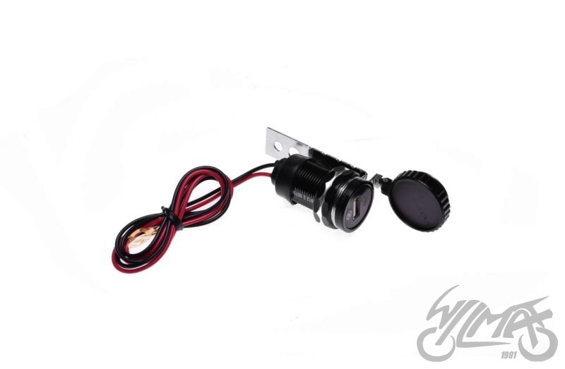 Motocyklová USB zásuvka s hodinami