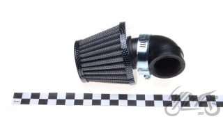 Vzduchový filtr 32mm zahnutý 90° karbonový vzor